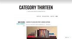 Desktop Screenshot of categorythirteen.com